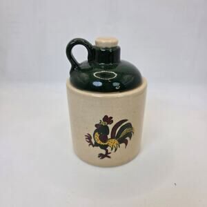 Metlox Poppytrail Rooster Pot Spoon Notch Crock Jar Vintage Made in California